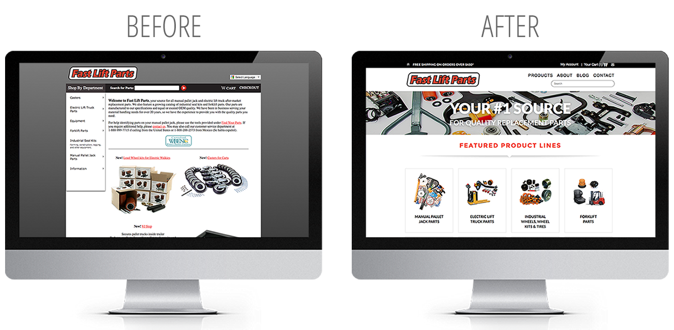 Fast Lift Parts Tumbleweed Creative Web Design Development 