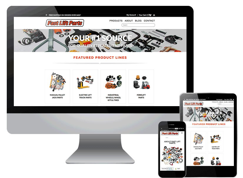 Fast Lift Parts Tumbleweed Creative Web Design Development 